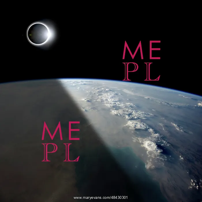 : A solar eclipses partially shades the Earth below : A solar eclipses partially shades the Earth below