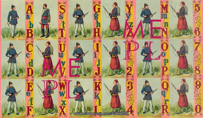  : Soldier ABC Blocks, 1923