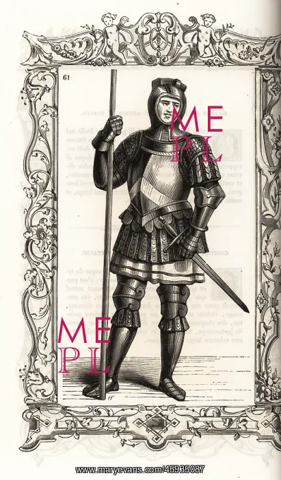 : Soldier in armor of the era of Rudolf II, Holy : Soldier in armor of the era of Rudolf II, Holy