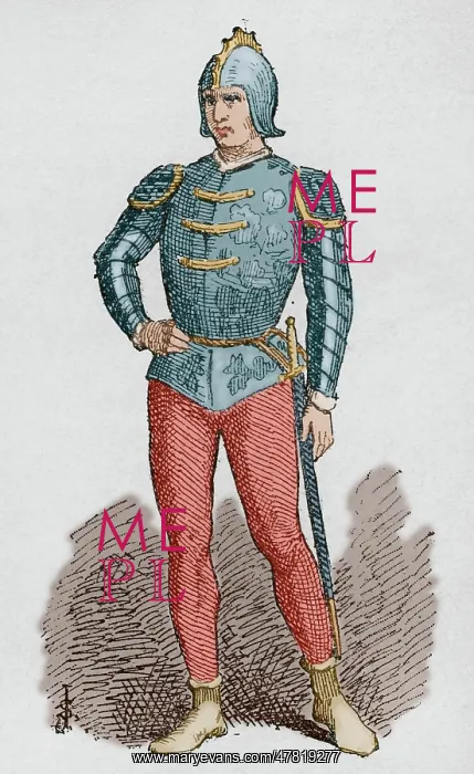 : Soldier of the Crown of Aragon. Engraving : Soldier of the Crown of Aragon. Engraving