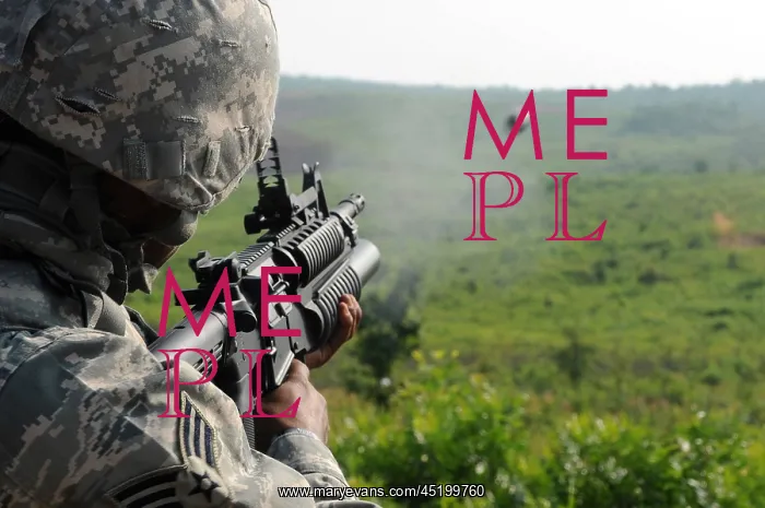 : US soldier fires a practice round out of ? : US soldier fires a practice round out of ?