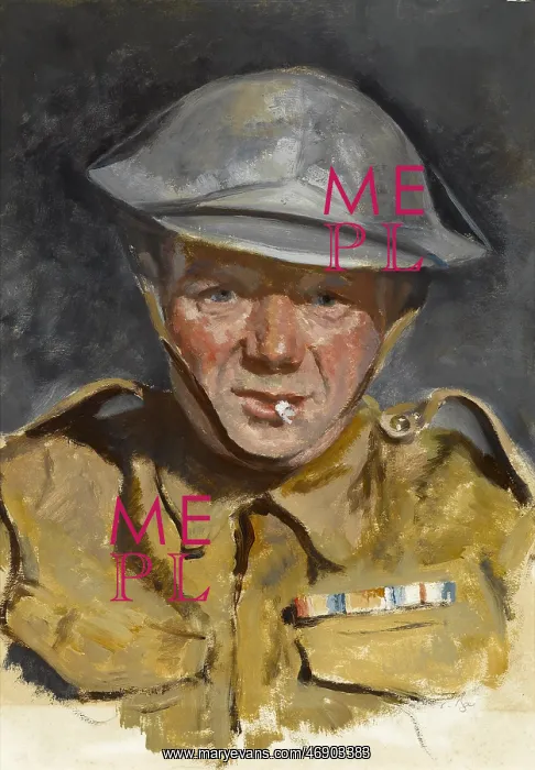 : Soldier with First World War decorations : Soldier with First World War decorations