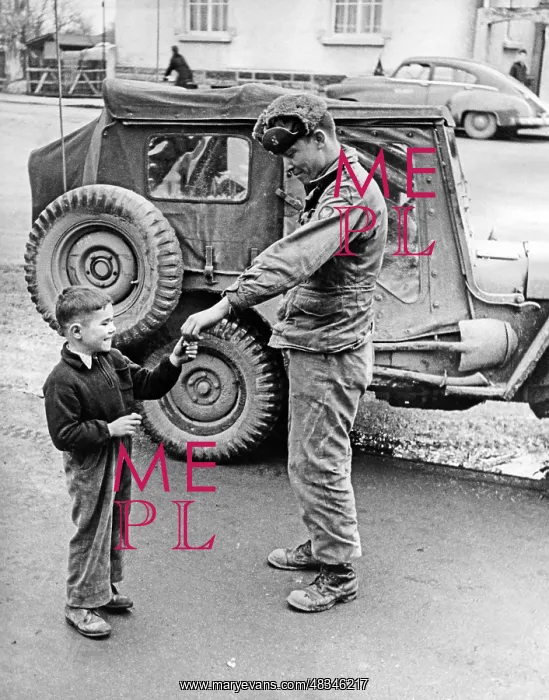 : US soldier in Germany, 1945 : US soldier in Germany, 1945