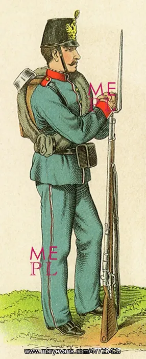 : Soldier Leans on Rifle : Soldier Leans on Rifle