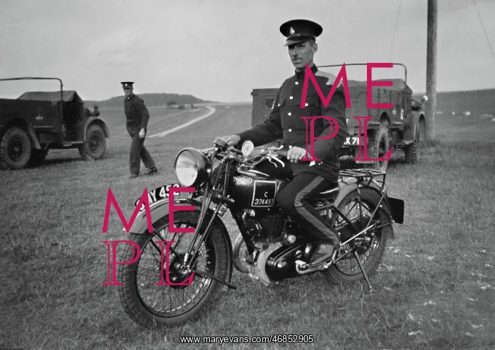 : Soldier on a motorbike near Okehampton, Devon : Soldier on a motorbike near Okehampton, Devon