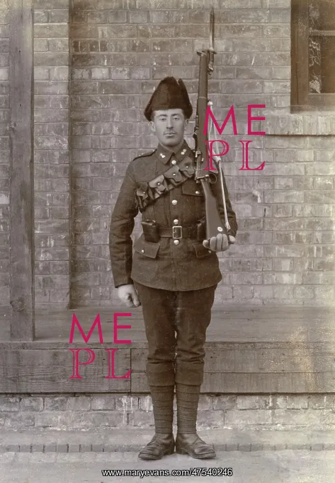 : Soldier with rifle and bayonet : Soldier with rifle and bayonet
