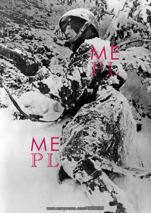 : Soldier in the Slovak mountains, 1945 : Soldier in the Slovak mountains, 1945
