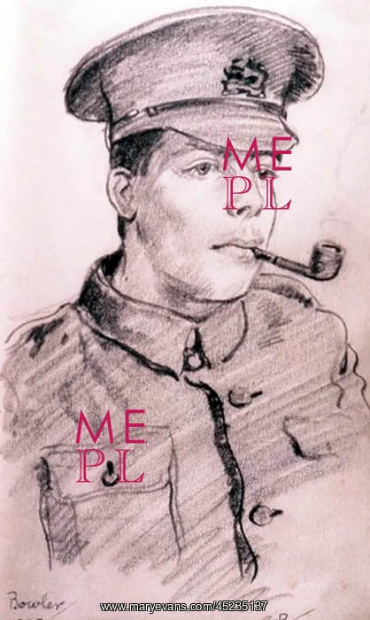 : Soldier smoking pipe : Soldier smoking pipe
