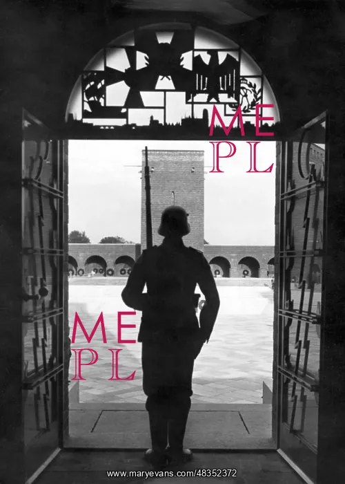 : Soldier in the Tannenberg Memorial, 1935 : Soldier in the Tannenberg Memorial, 1935