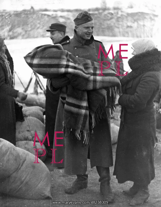 : Soldier with Volhynian Germans, 1939 : Soldier with Volhynian Germans, 1939