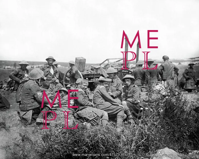 : Soldiers of Black Watch after counterattack, WW1 : Soldiers of Black Watch after counterattack, WW1