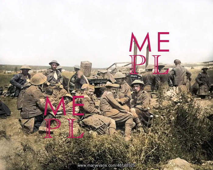 : Soldiers of Black Watch after counterattack, WW1 : Soldiers of Black Watch after counterattack, WW1