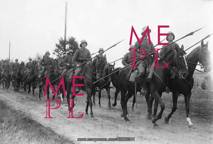  : Soldiers of the cavalry when marching, 1926
