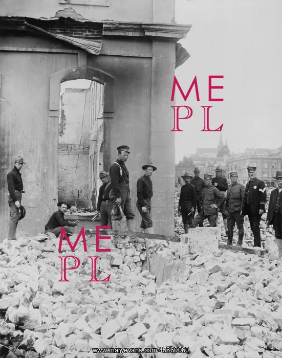 : Soldiers dynamiting buildings after the April 18 : Soldiers dynamiting buildings after the April 18