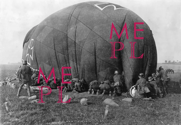 : Soldiers from Field Balloon Division, Western Front, WW1 : Soldiers from Field Balloon Division, Western Front, WW1