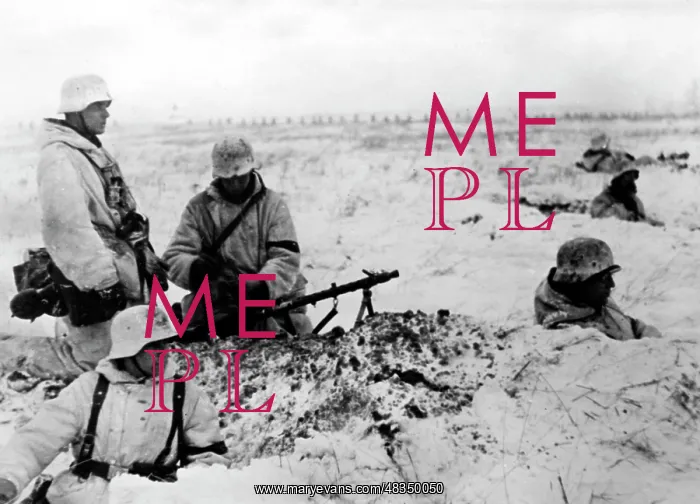 : Soldiers in foxholes at the Don Bend, 1943 : Soldiers in foxholes at the Don Bend, 1943