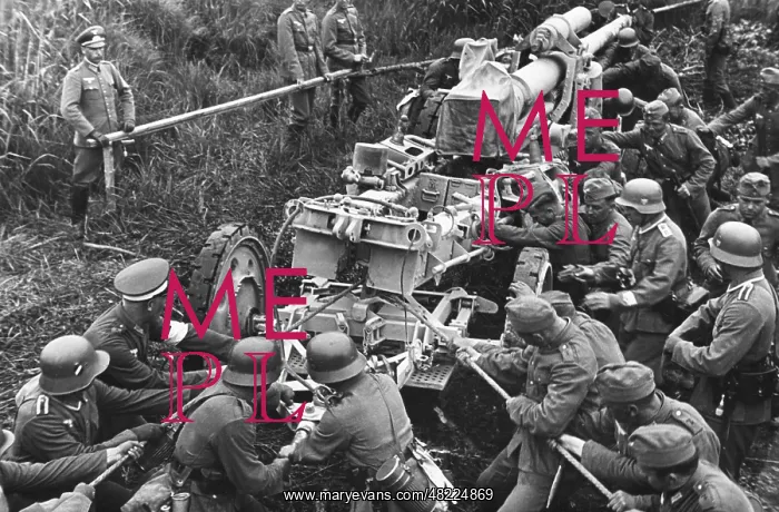 : Soldiers maneuver a gun : Soldiers maneuver a gun