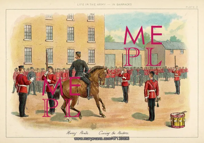 : Soldiers on a military parade ground : Soldiers on a military parade ground