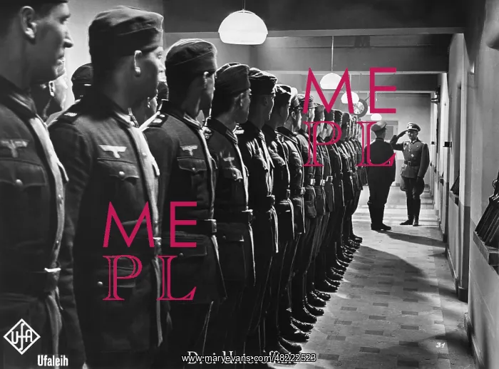 : Soldiers during the morning roll call, 1938 : Soldiers during the morning roll call, 1938