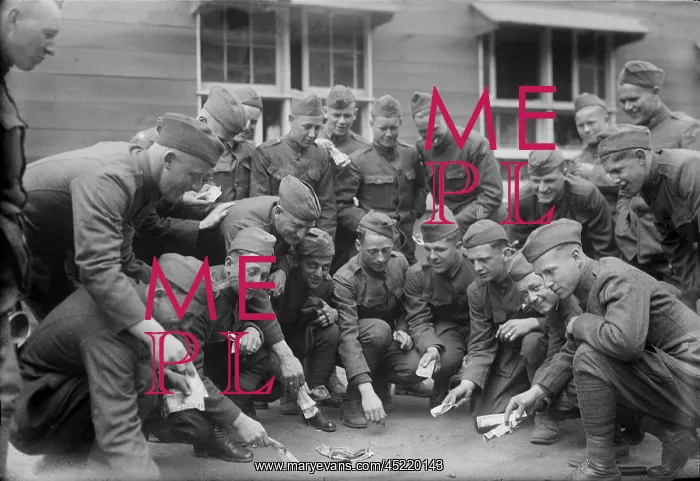 : Soldiers playing a dice game, original title: ? : Soldiers playing a dice game, original title: ?