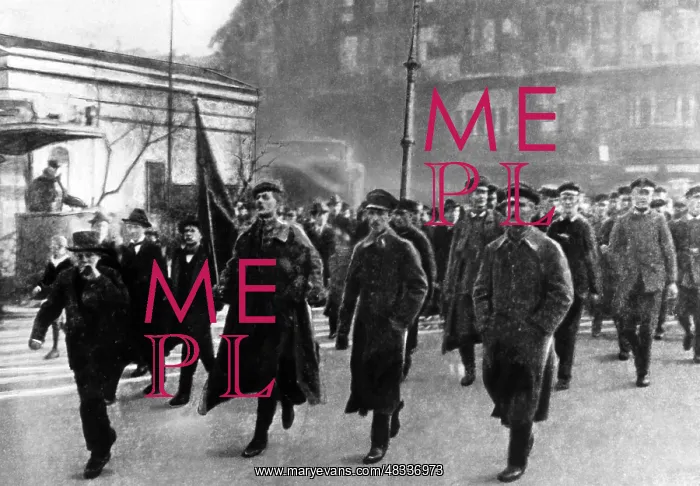 : Soldiers with red flag, 1918 : Soldiers with red flag, 1918