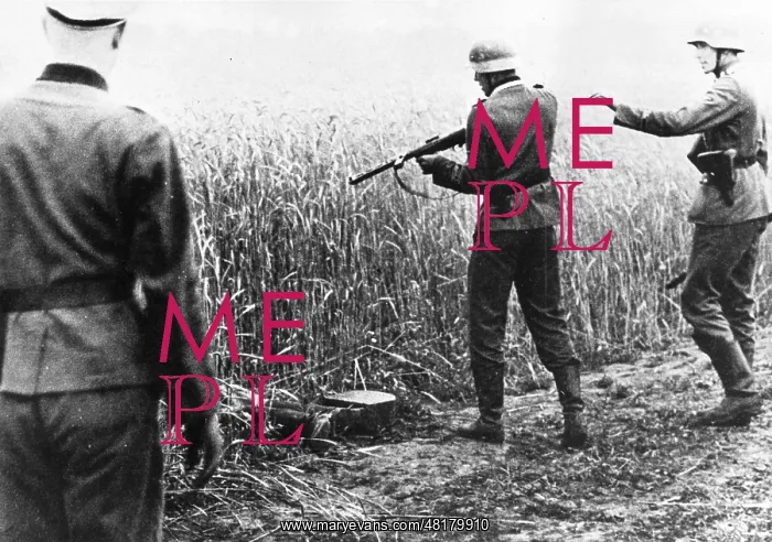: Soldiers shooting a Russian, Eastern Front, WW2 : Soldiers shooting a Russian, Eastern Front, WW2
