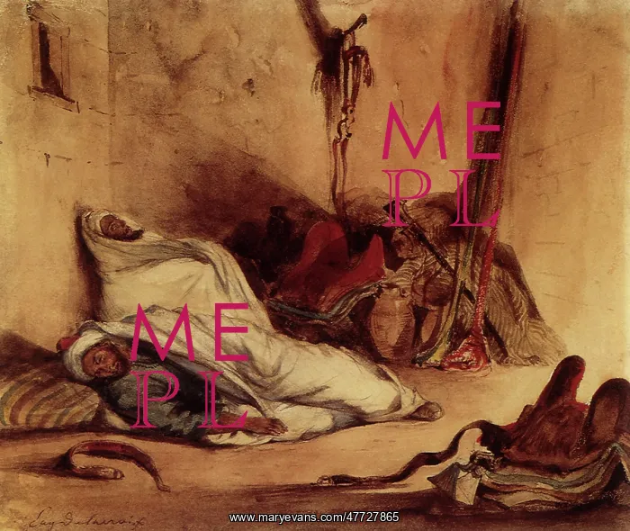 : Soldiers Sleeping in a Guardroom, by Delacroix : Soldiers Sleeping in a Guardroom, by Delacroix