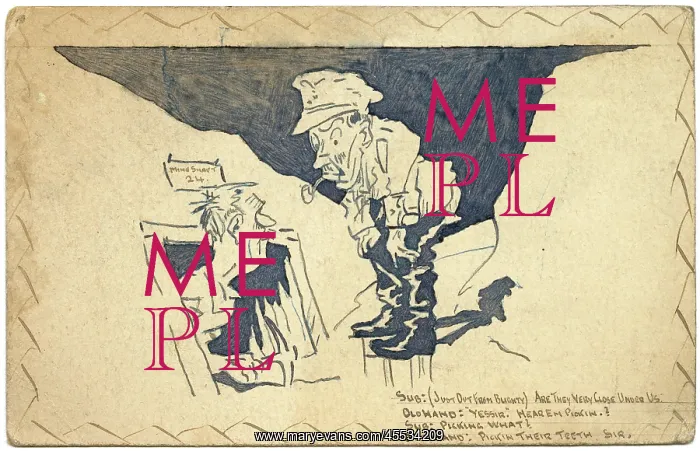 : Two soldiers in a trench during WW1 : Two soldiers in a trench during WW1
