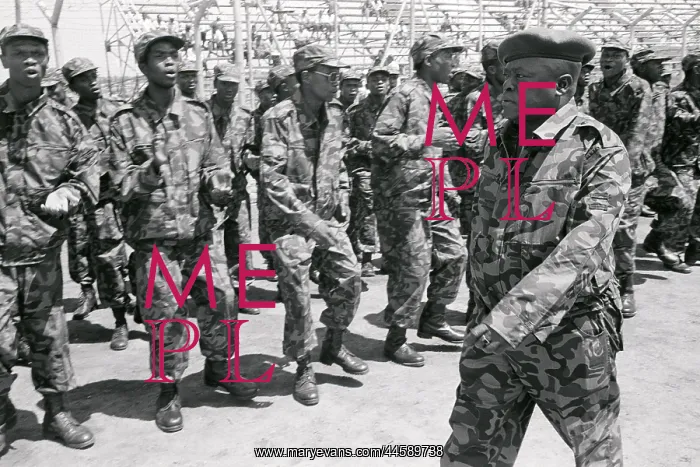 : Soldiers of UWS singing and dancing at the ANC : Soldiers of UWS singing and dancing at the ANC
