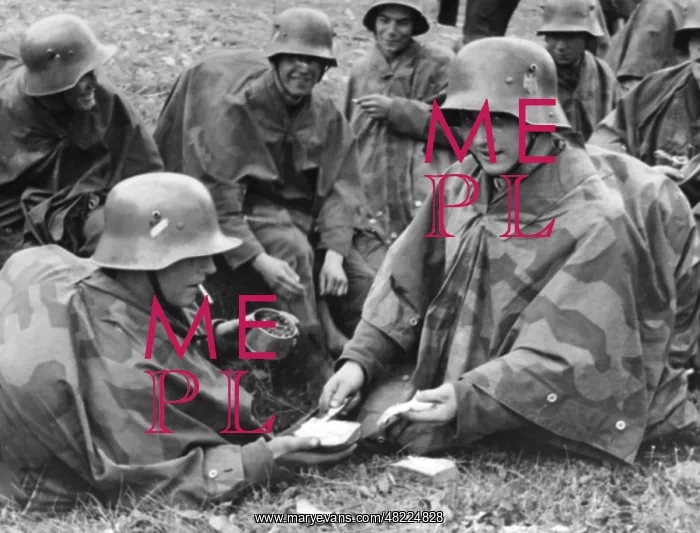 : Soldiers of the Wehrmacht during a maneuver at the Oder : Soldiers of the Wehrmacht during a maneuver at the Oder