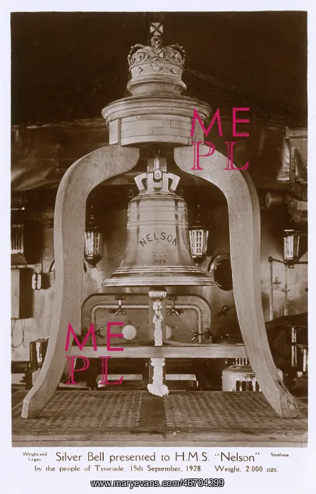 : A solid silver bell presented to the HMS Nelson : A solid silver bell presented to the HMS Nelson