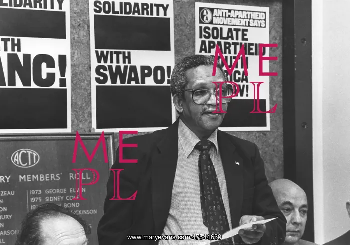 : Solly Smith, ANC chief representative in Britain : Solly Smith, ANC chief representative in Britain