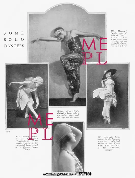 : Four solo dancers, December 1923 : Four solo dancers, December 1923