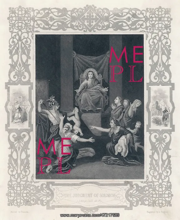 : SOLOMON JUDGMENT / POUSSIN : SOLOMON JUDGMENT / POUSSIN