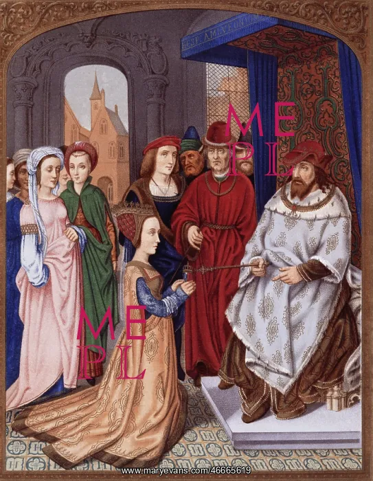 : Solomon, King of the Jews, scene, with the Queen : Solomon, King of the Jews, scene, with the Queen