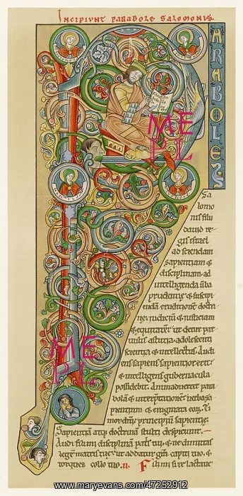 : SOLOMON WRITING PROVERBS : SOLOMON WRITING PROVERBS