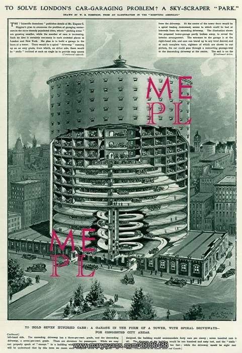 : Solve London's car-garaging problem? 1919 : Solve London's car-garaging problem? 1919