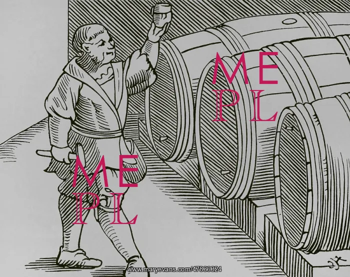 : The sommelier in his function. Engraving after : The sommelier in his function. Engraving after