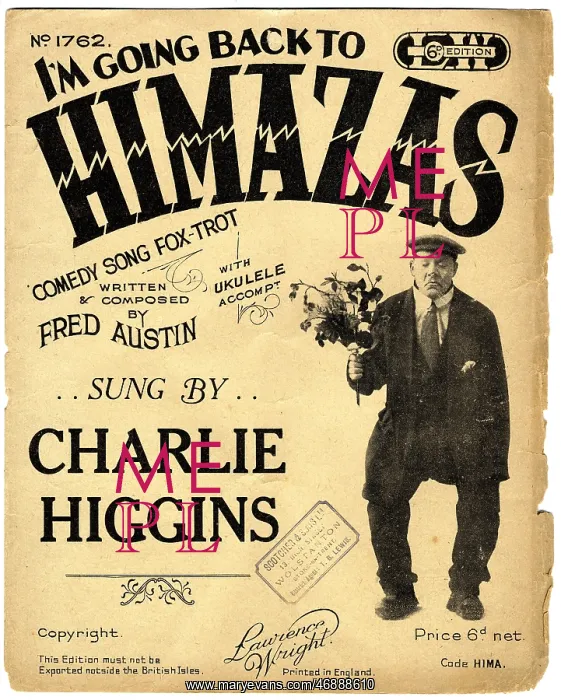 : Song sheet - I'm going back to Himazas : Song sheet - I'm going back to Himazas