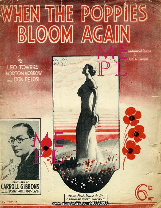 : Songsheet - When the Poppies Bloom Again : Songsheet - When the Poppies Bloom Again