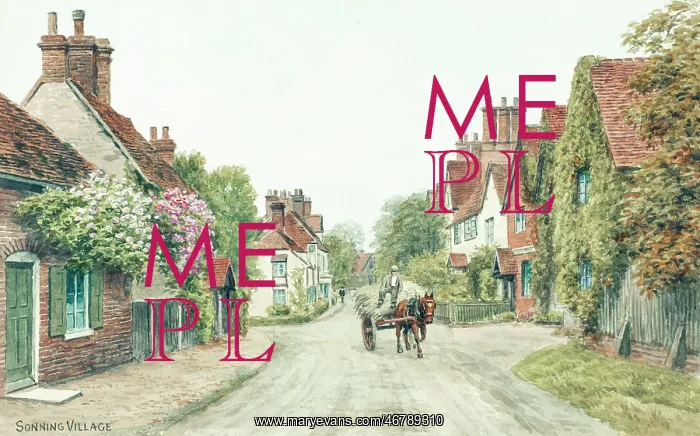 : Sonning village, River Thames, Berkshire : Sonning village, River Thames, Berkshire