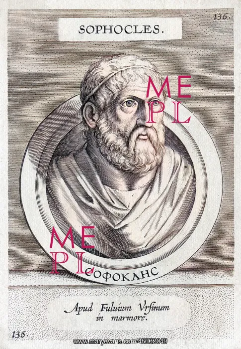  : Sophocles - Marble bust