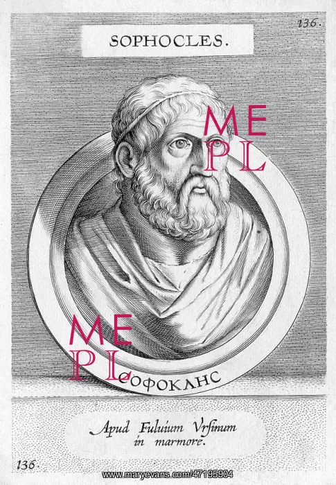  : Sophocles - Marble bust