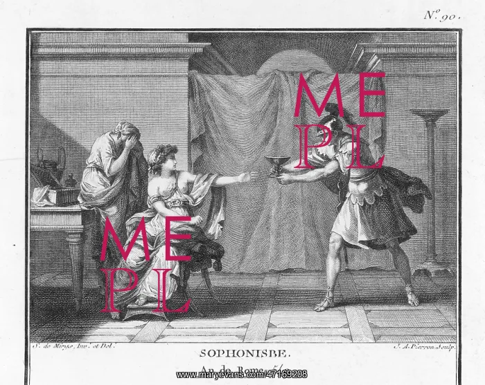 : Sophonisba taking poison to avoid humiliation by Rome : Sophonisba taking poison to avoid humiliation by Rome