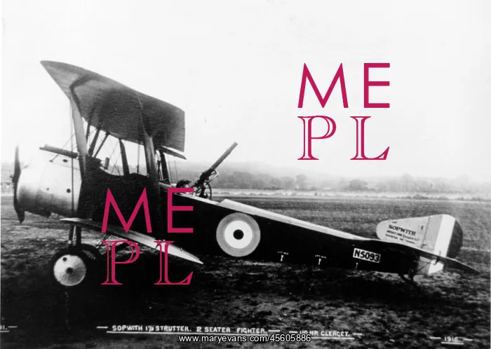 : Sopwith 15 Strutter 2-seat fighter (side view) : Sopwith 15 Strutter 2-seat fighter (side view)