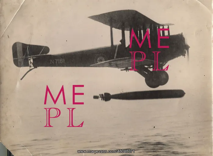 : Sopwith Cuckoo N7151 dropping a MkIX torpedo : Sopwith Cuckoo N7151 dropping a MkIX torpedo