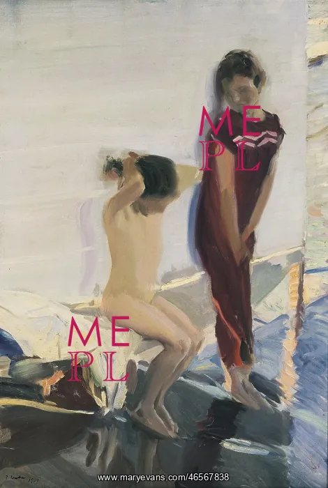 : SOROLLA, Joaquin (1863-1923). Before the Bath : SOROLLA, Joaquin (1863-1923). Before the Bath