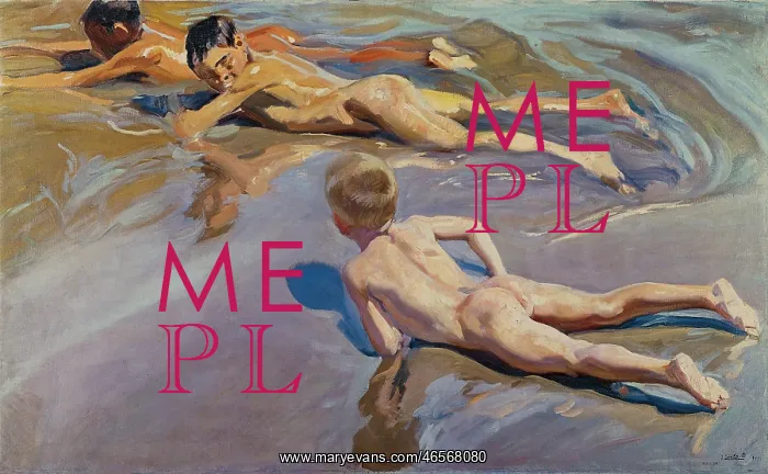 : SOROLLA, Joaquin (1863-1923). Children on the : SOROLLA, Joaquin (1863-1923). Children on the