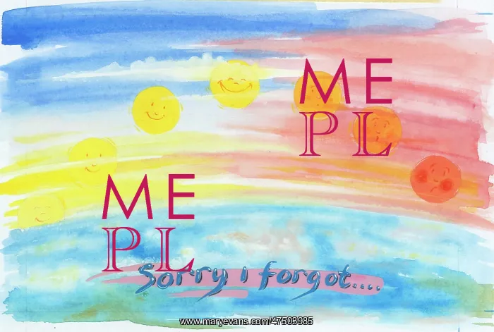  : Sorry I Forgot - with embarrassed sun