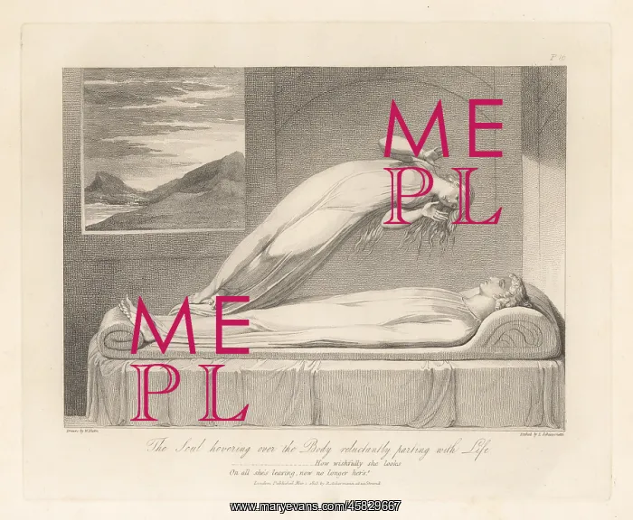 : The Soul hovering over the Body reluctantly parting : The Soul hovering over the Body reluctantly parting